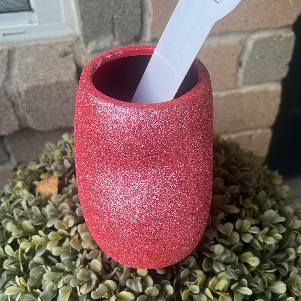 Cute💕💄pink glitter HEY BABE. BRUSH HOLDER! - Picture 8 of 16